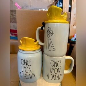 Rae Dunn Disney Princess Once Upon A Dream Canister and Topper Mug